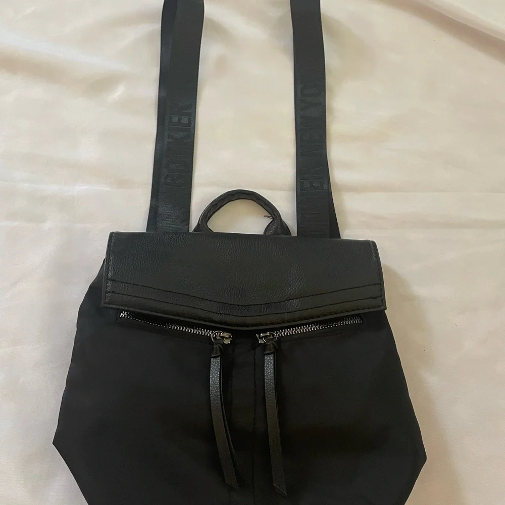 Botkier New York Trigger Mini Black‎ Backpack w/Zippered Pockets, Approx. 11”x9”